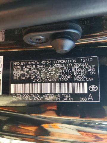 Photo 10 from auction – 2011 TOYOTA SCION TC with VIN JTKJF5C74B3017239