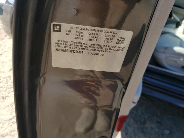 Photo 10 from auction – 2012 CHEVROLET IMPALA LS with VIN 2G1WA5E33C1205384