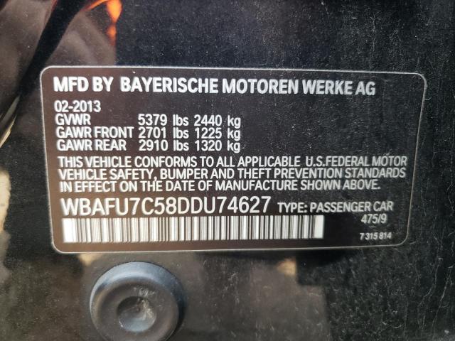Photo 10 from auction – 2013 BMW 535 XI with VIN WBAFU7C58DDU74627