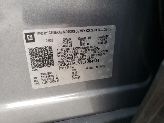 Photo 10 from auction – 2020 GMC TERRAIN SL with VIN 3GKALMEV9LL294534