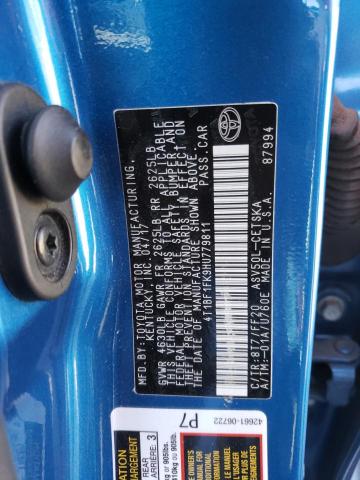Photo 10 from auction – 2017 TOYOTA CAMRY LE with VIN 4T1BF1FK9HU779811