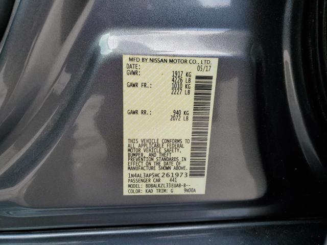 Photo 10 from auction – 2017 NISSAN ALTIMA 2.5 with VIN 1N4AL3AP5HC261973
