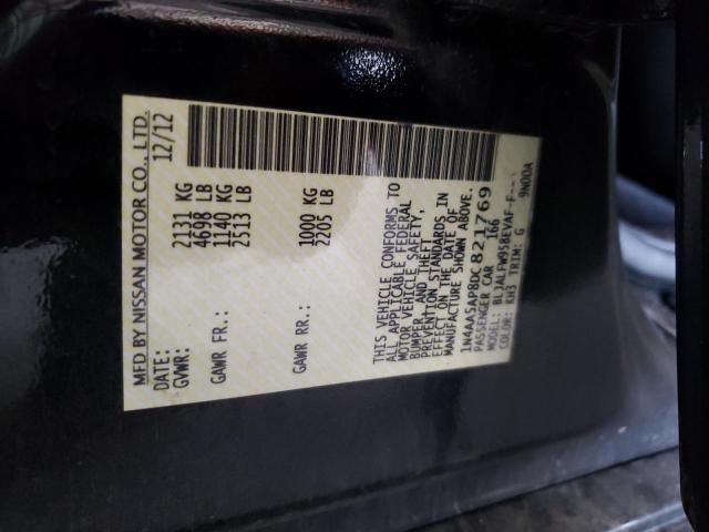 Photo 10 from auction – 2013 NISSAN MAXIMA S with VIN 1N4AA5AP8DC821769