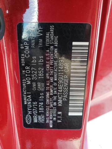 Photo 10 from auction – 2016 HYUNDAI ACCENT SE with VIN KMHCT4AE9GU114891