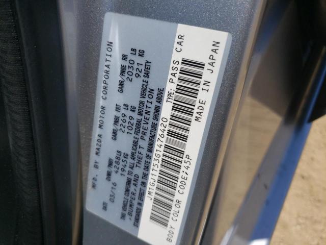 Photo 10 from auction – 2016 MAZDA 6 TOURING with VIN JM1GJ1T53G1476420