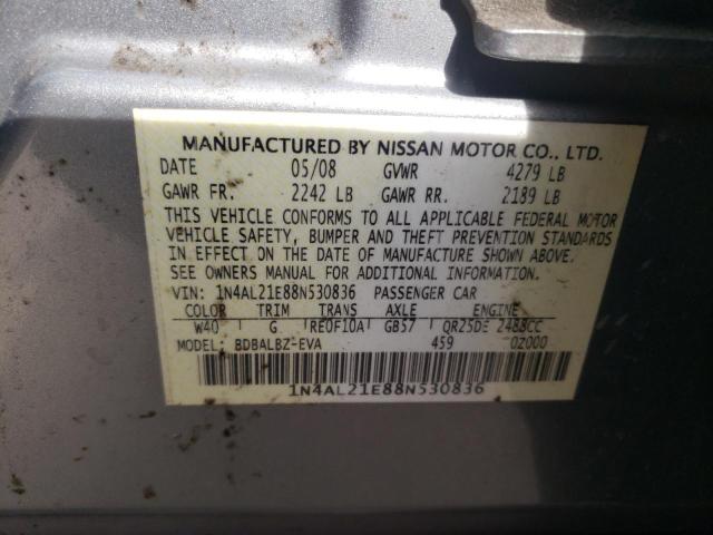 Photo 10 from auction – 2008 NISSAN ALTIMA 2.5 with VIN 1N4AL21E88N530836