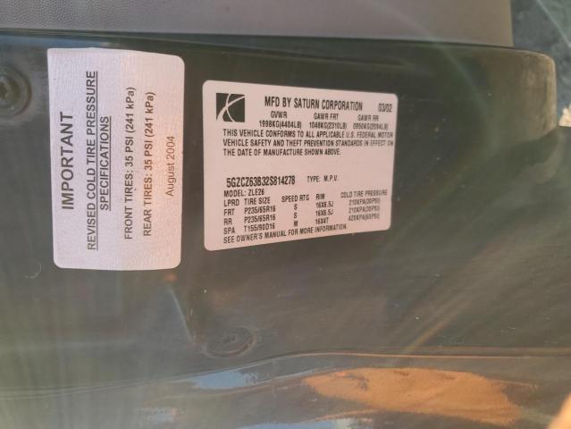Photo 10 from auction – 2002 SATURN VUE with VIN 5GZCZ63B32S814278