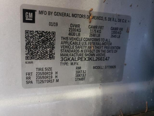Photo 10 from auction – 2019 GMC TERRAIN SL with VIN 3GKALPEX3KL266147