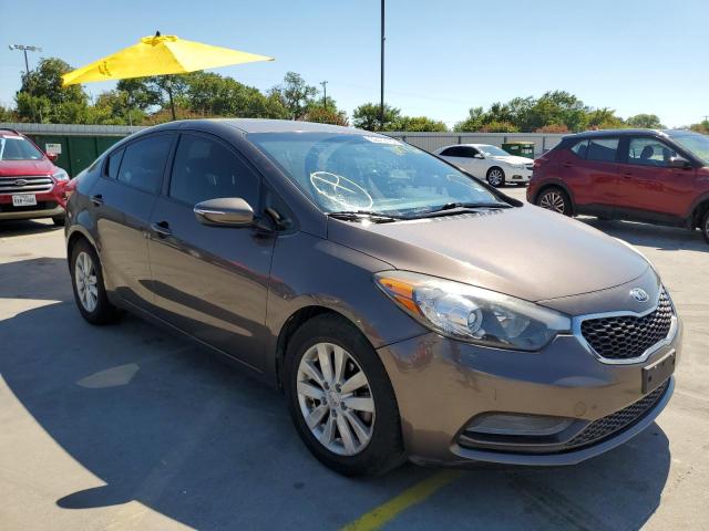 KIA FORTE LX 2014 with VIN KNAFX4A60E5200786 - Photo from auction