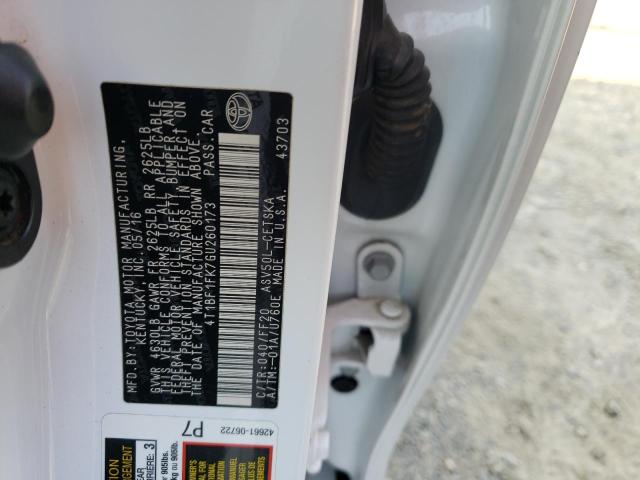 Photo 10 from auction – 2016 TOYOTA CAMRY LE with VIN 4T1BF1FK7GU260173