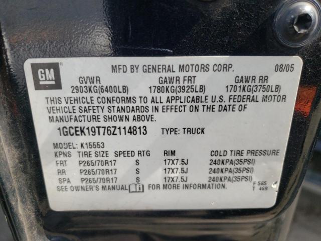 Photo 10 from auction – 2006 CHEVROLET SILVERADO with VIN 1GCEK19T76Z114813