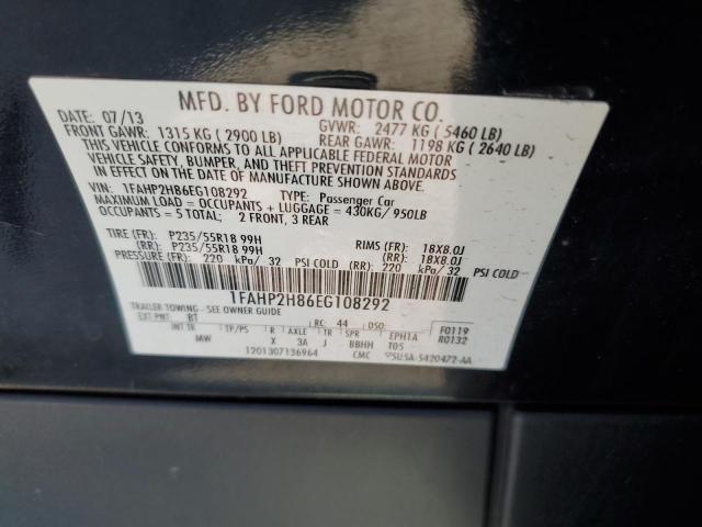 Photo 10 from auction – 2014 FORD TAURUS SEL with VIN 1FAHP2H86EG108292