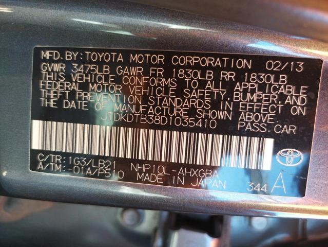 Photo 10 from auction – 2013 TOYOTA PRIUS C with VIN JTDKDTB38D1035410