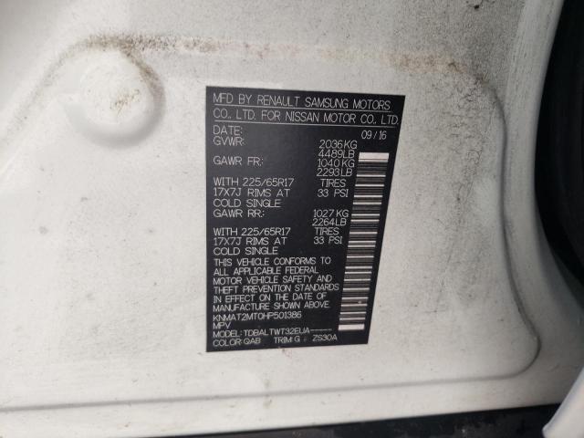 Photo 10 from auction – 2017 NISSAN ROGUE S with VIN KNMAT2MT0HP501386