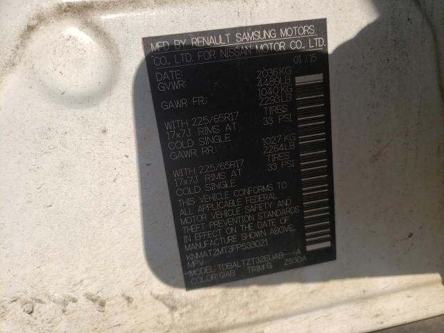 Photo 10 from auction – 2015 NISSAN ROGUE S with VIN KNMAT2MT3FP533021