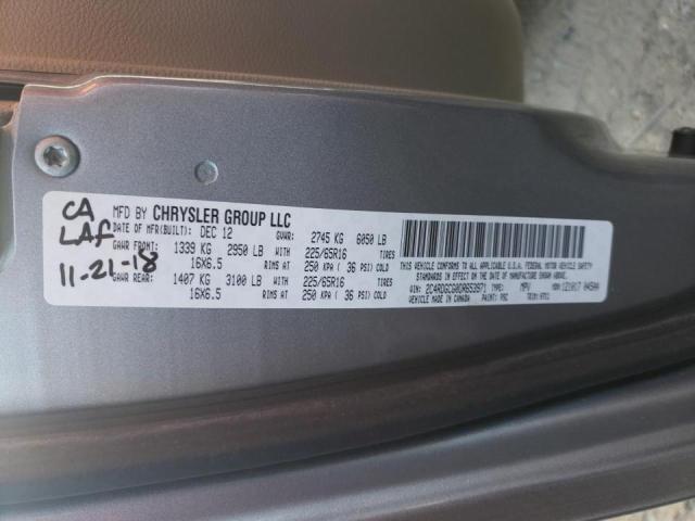 Photo 10 from auction – 2013 DODGE GRAND CARA with VIN 2C4RDGCG0DR653971