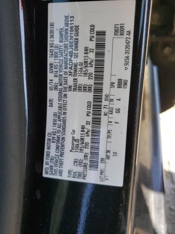 Photo 10 from auction – 2014 FORD FIESTA SE with VIN 3FADP4BJ8EM196113
