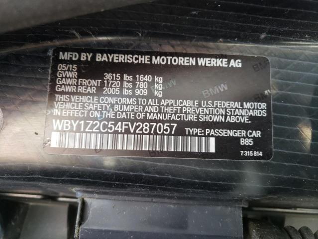 Photo 10 from auction – 2015 BMW I3 BEV with VIN WBY1Z2C54FV287057
