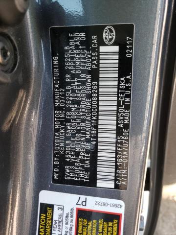 Photo 10 from auction – 2012 TOYOTA CAMRY BASE with VIN 4T1BF1FK0CU088269