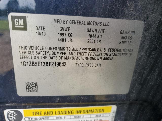 Photo 10 from auction – 2011 CHEVROLET MALIBU LS with VIN 1G1ZB5E13BF219642