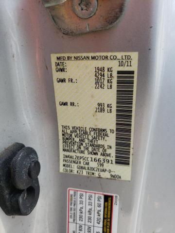Photo 10 from auction – 2012 NISSAN ALTIMA S with VIN 1N4AL2EP5CC166391