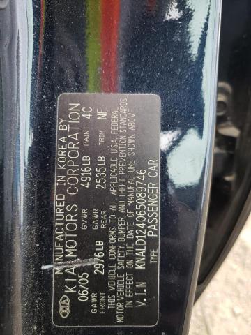 Photo 10 from auction – 2006 KIA AMANTI with VIN KNALD124065089746