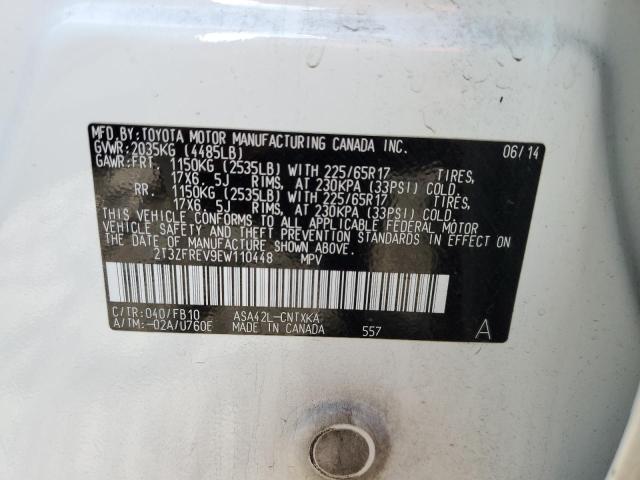 Photo 10 from auction – 2014 TOYOTA RAV4 LE with VIN 2T3ZFREV9EW110448