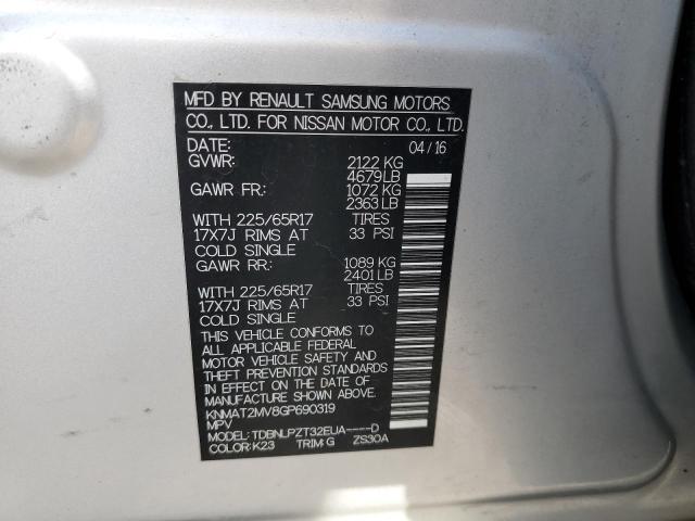 Photo 10 from auction – 2016 NISSAN ROGUE S with VIN KNMAT2MV8GP690319