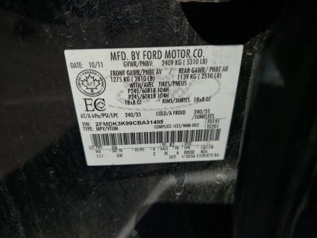Photo 10 from auction – 2012 FORD EDGE LIMIT with VIN 2FMDK3K99CBA31495