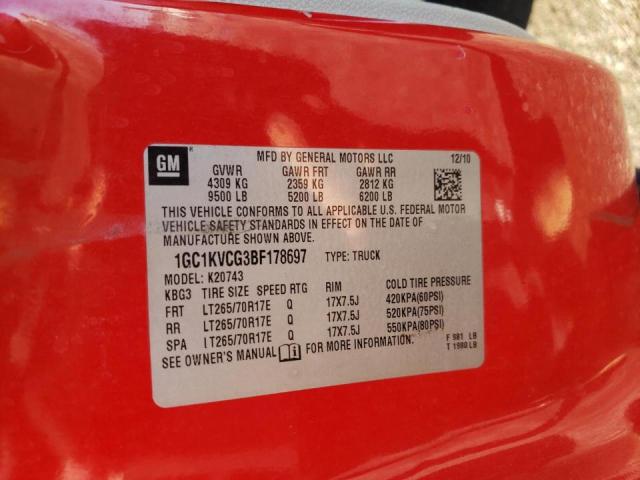 Photo 10 from auction – 2011 CHEVROLET SILVERADO with VIN 1GC1KVCG3BF178697