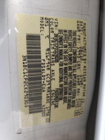 Photo 10 from auction – 2012 NISSAN VERSA S with VIN 3N1BC1CP2CK290305