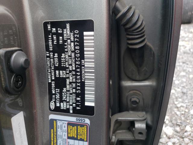 Photo 10 from auction – 2012 KIA OPTIMA EX with VIN 5XXGN4A78CG087720