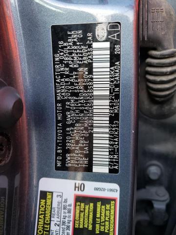 Photo 10 from auction – 2016 TOYOTA COROLLA L with VIN 2T1BURHE5GC665879