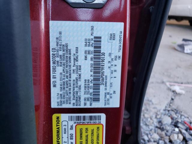 Photo 10 from auction – 2015 FORD FUSION SE with VIN 3FA6P0H79FR190130