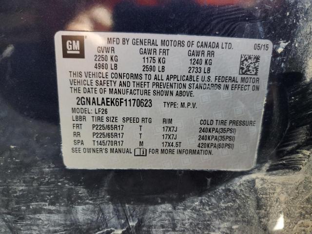 Photo 10 from auction – 2015 CHEVROLET EQUINOX LS with VIN 2GNALAEK6F1170623