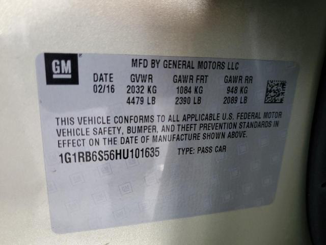 Photo 10 from auction – 2017 CHEVROLET VOLT PREMI with VIN 1G1RB6S56HU101635