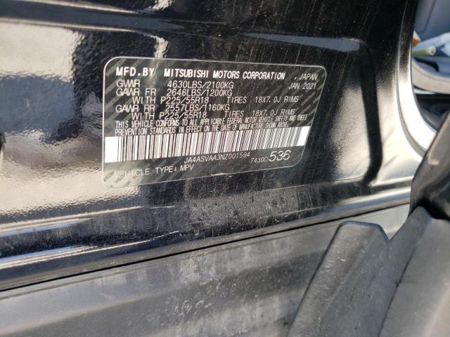 Photo 10 from auction – 2022 MITSUBISHI ECLIPSE CR with VIN JA4ASVAA3NZ001594