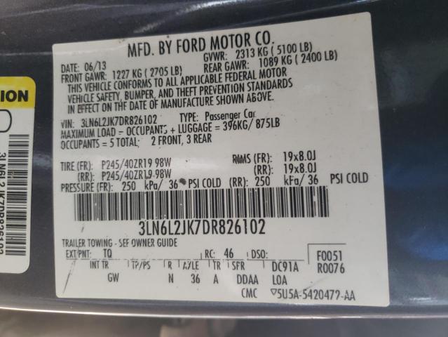 Photo 10 from auction – 2013 LINCOLN MKZ with VIN 3LN6L2JK7DR826102
