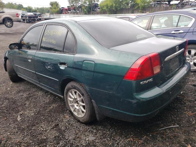 Photo 3 from auction – 2001 HONDA CIVIC LX with VIN 2HGES16541H620180