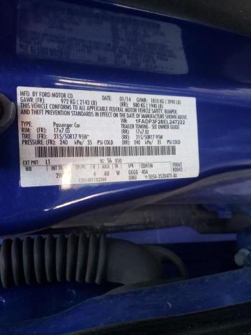Photo 10 from auction – 2014 FORD FOCUS SE with VIN 1FADP3F28EL247222