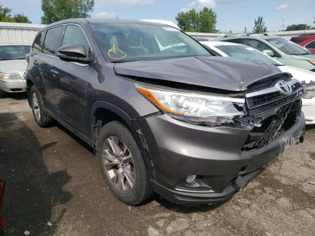 TOYOTA HIGHLANDER 2016 with VIN 5TDBKRFH4GS266262 - Photo from auction