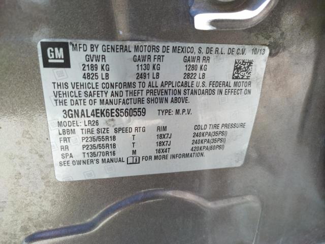 Photo 10 from auction – 2014 CHEVROLET CAPTIVA LT with VIN 3GNAL4EK6ES560559