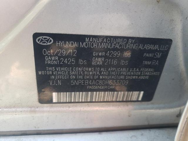 Photo 10 from auction – 2013 HYUNDAI SONATA GLS with VIN 5NPEB4AC8DH633709