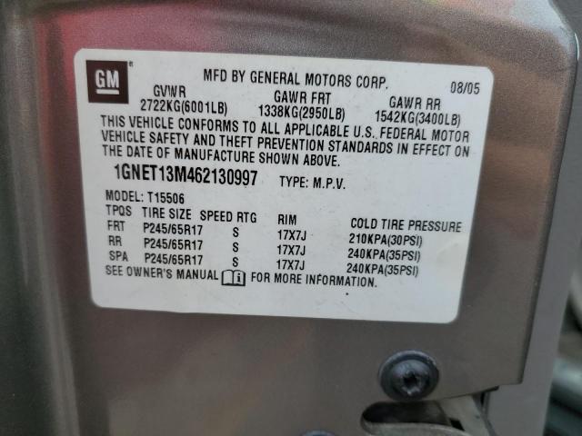 Photo 10 from auction – 2006 CHEVROLET TRAILBLAZE with VIN 1GNET13M462130997