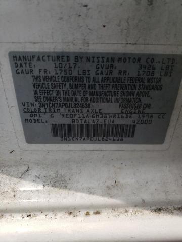 Photo 10 from auction – 2018 NISSAN VERSA S with VIN 3N1CN7AP0JL824638
