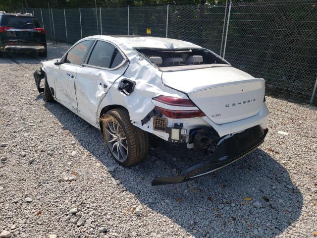 Photo 3 from auction – 2022 GENESIS G70 BASE with VIN KMTG34TA9NU103937