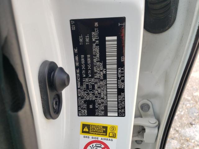 Photo 10 from auction – 2017 TOYOTA HIGHLANDER with VIN 5TDZARFH9HS027955
