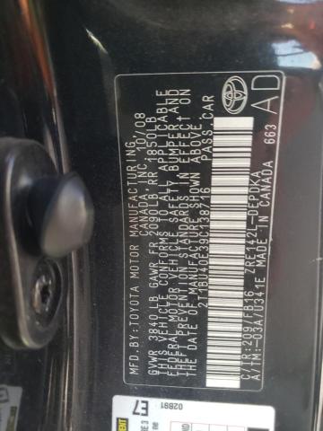 Photo 10 from auction – 2009 TOYOTA COROLLA BA with VIN 2T1BU40E39C138716