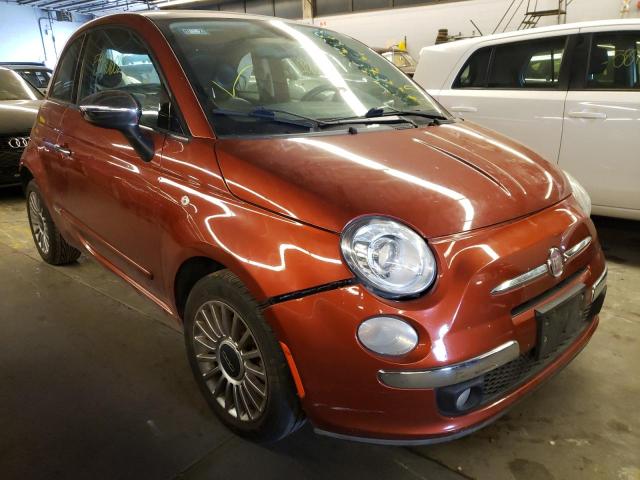 FIAT 500 LOUNGE 2012 with VIN 3C3CFFCR2CT332459 - Photo from auction