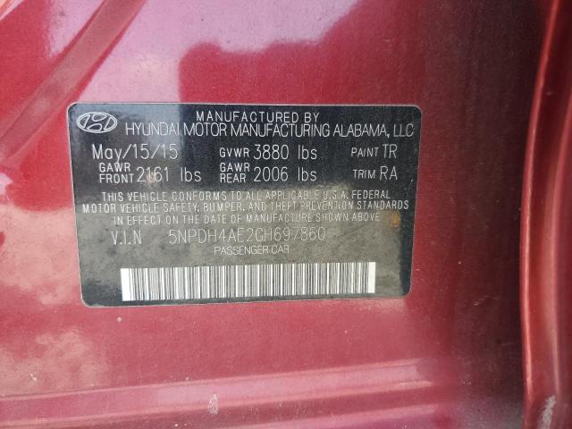 Photo 10 from auction – 2016 HYUNDAI ELANTRA SE with VIN 5NPDH4AE2GH697860